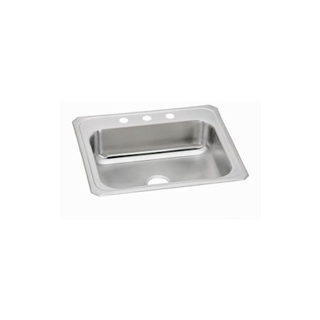 Elkay Celebrity Stainless Steel 25 X 22 X 7 Single Bowl Top Mount Sink CR25225